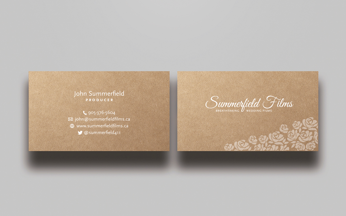 Business Card Design by MtBosh for Summerfield Films | Design #5709945