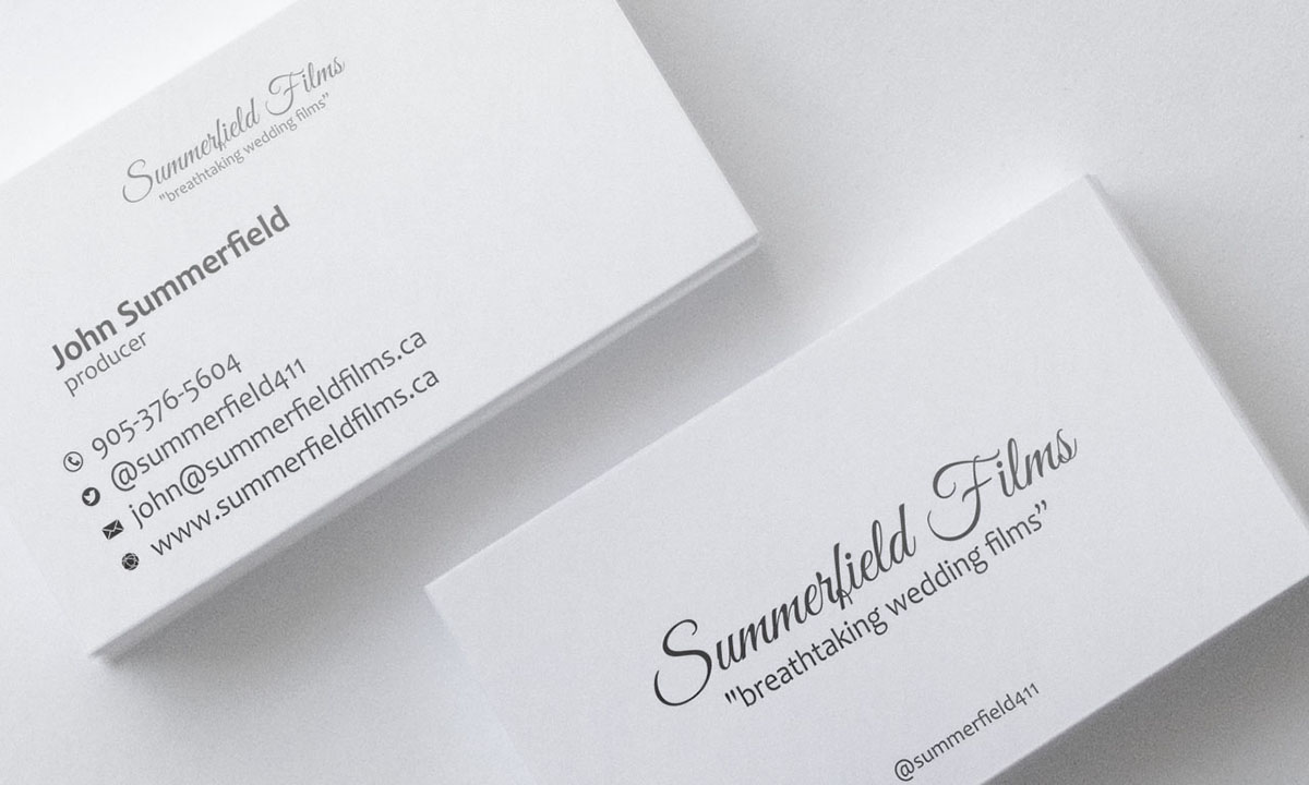 Diseño de Tarjeta de Presentación por graphiks4life para Summerfield Films | Diseño #5634387