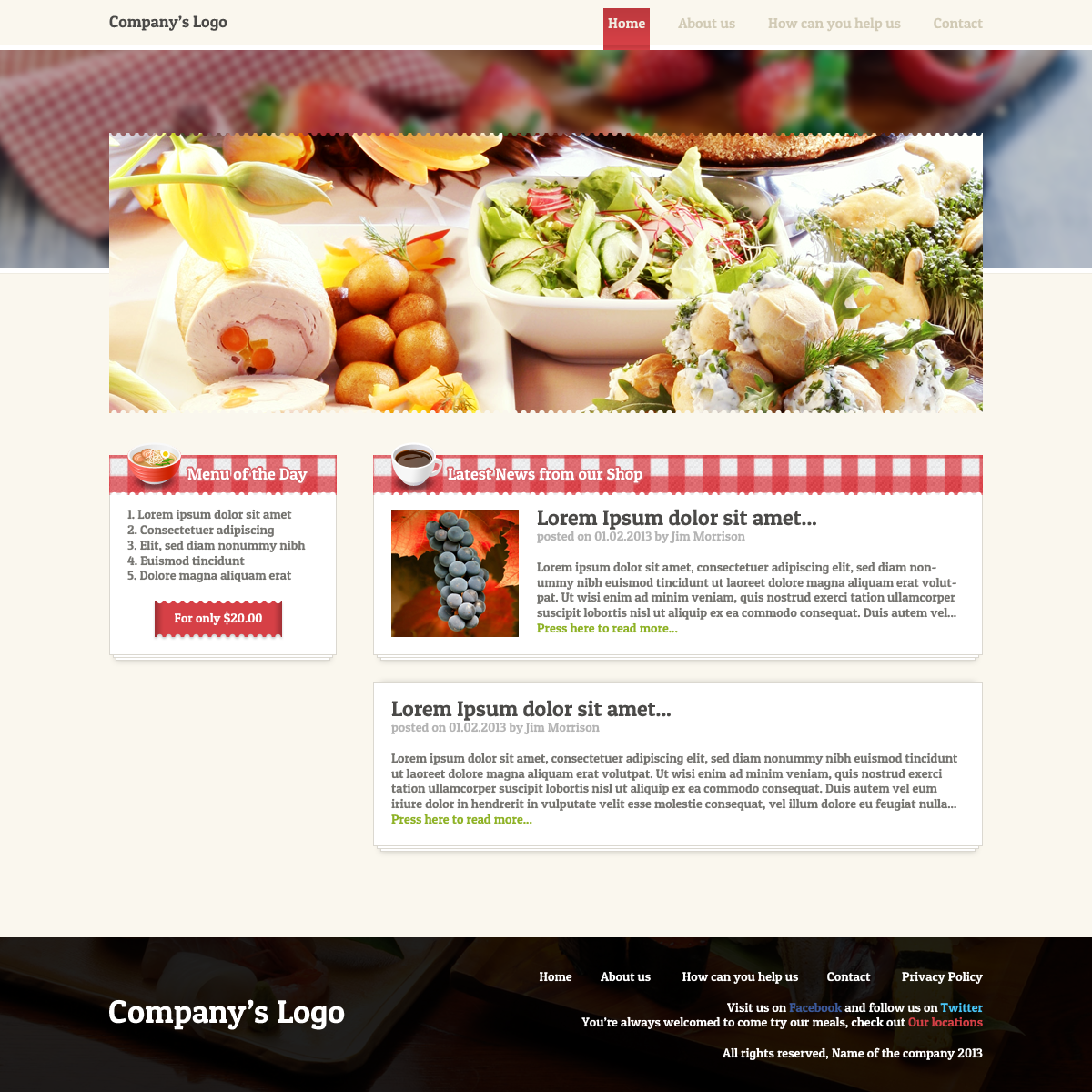 Web Design by Andrei for ComeUnity Cafe | Design #1551628