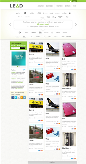 Wordpress Design by Mayank Patel for Agency LEAD | Design #1558385