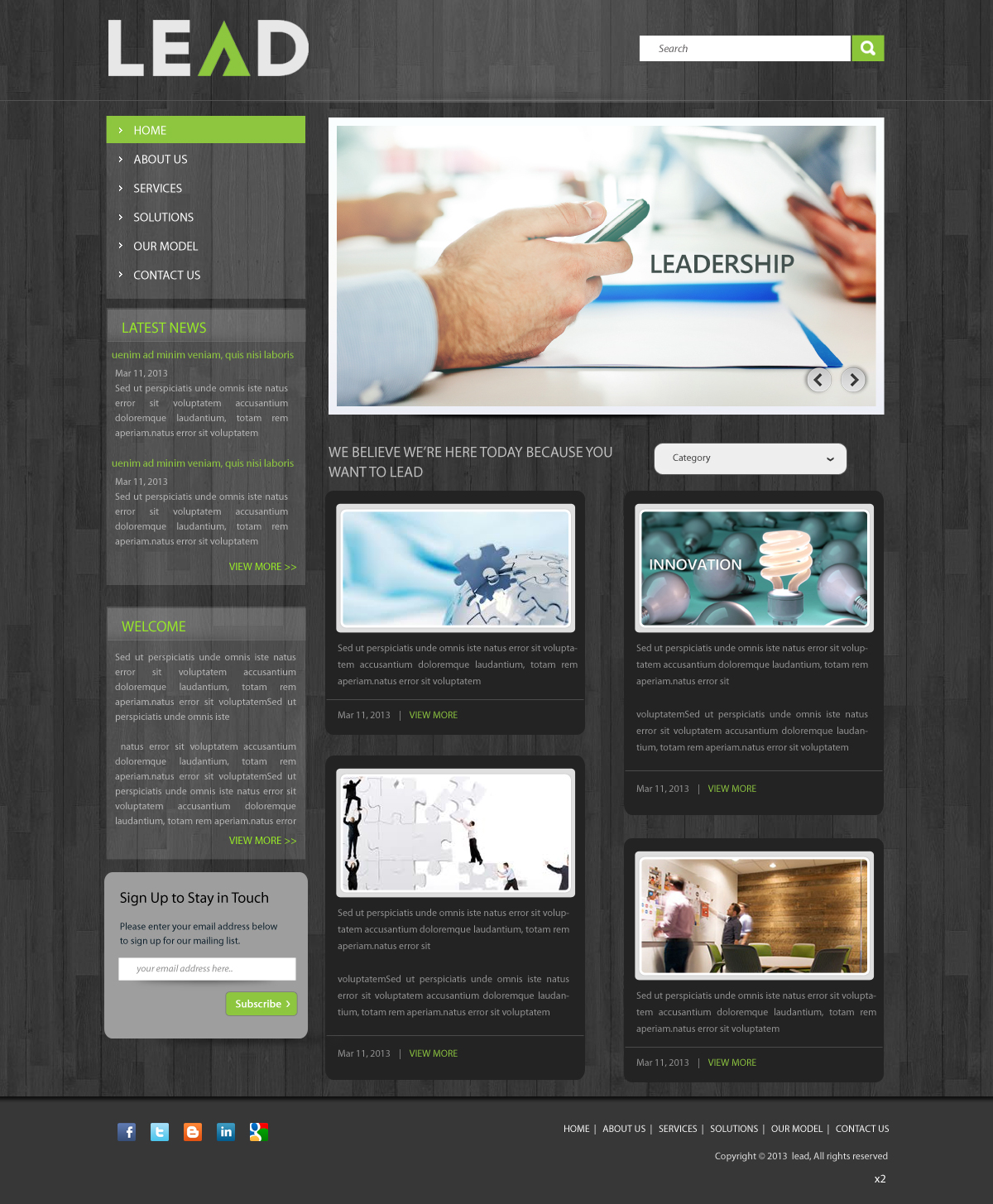Design Wordpress par pb pour Agency LEAD | Design #1556582