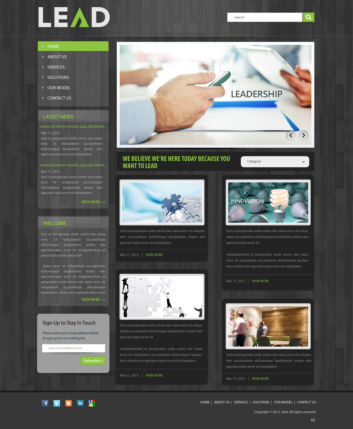 Design Wordpress par pb pour Agency LEAD | Design #1565163