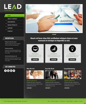 Diseño Wordpress por pb para Agency LEAD | Diseño: #1565165