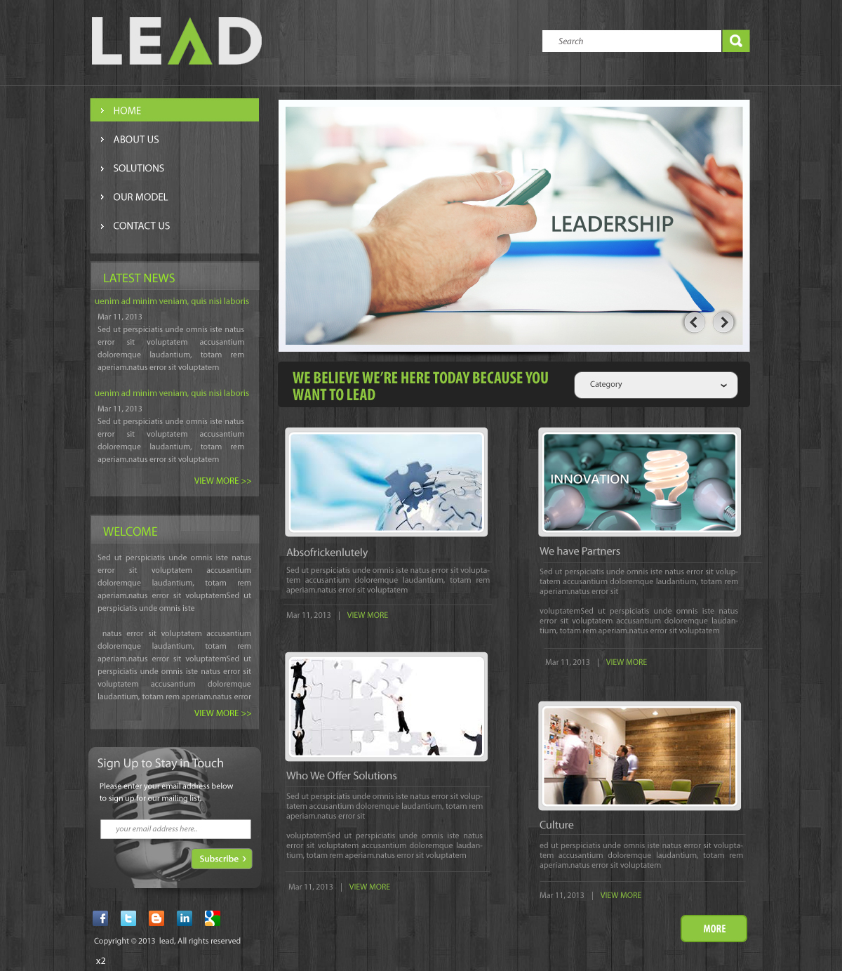 Design Wordpress par pb pour Agency LEAD | Design #1569581