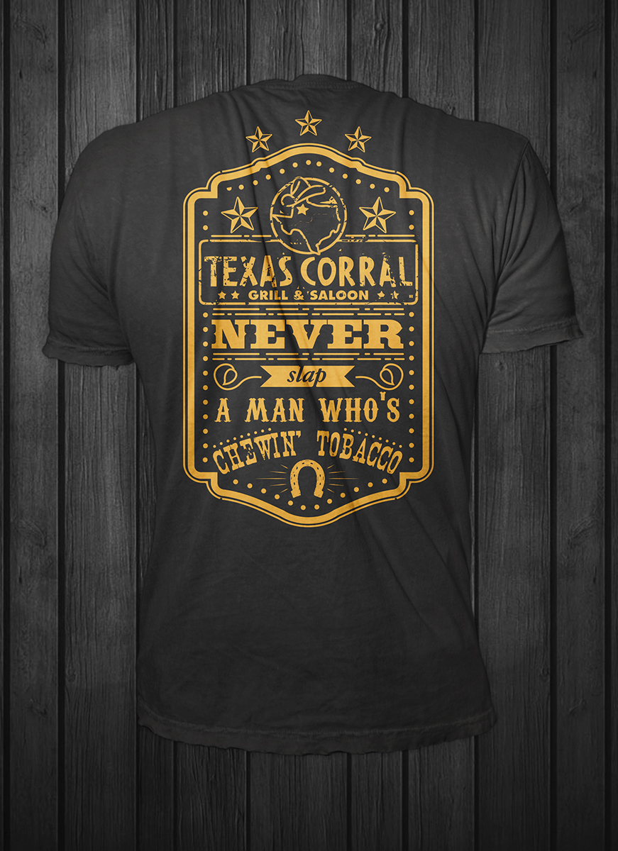 T-shirt Design by Barney Stinson for Texas Corral | Design #5654216