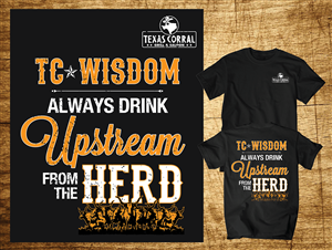 Texas Corral Steakhouse new T-shirt design