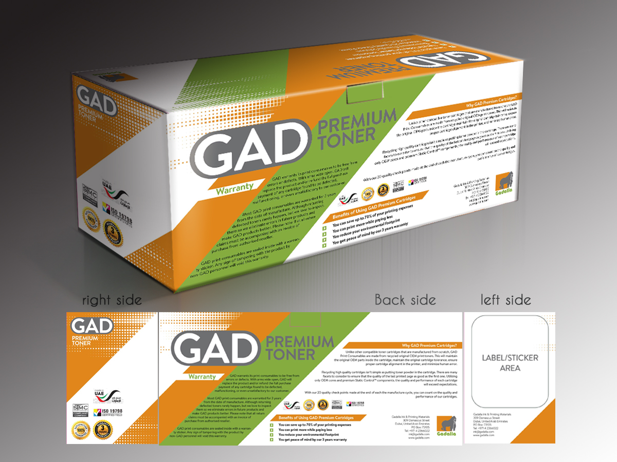 Verpackungs-Design von MilM für Gadalla Group | Design #5797619