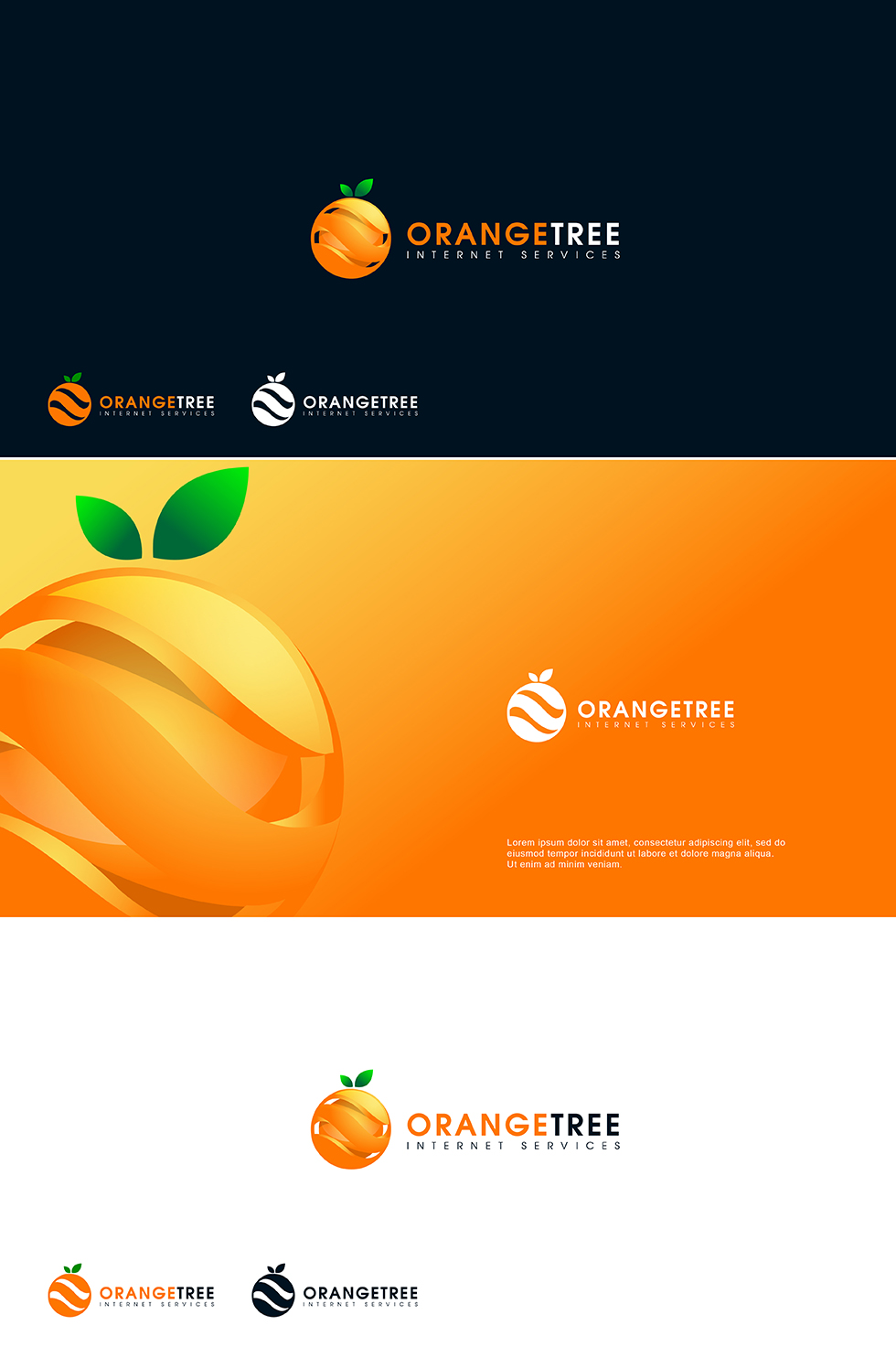 Logo Design by Ben Naveed for Orange Tree Internet Service | Design #5673446