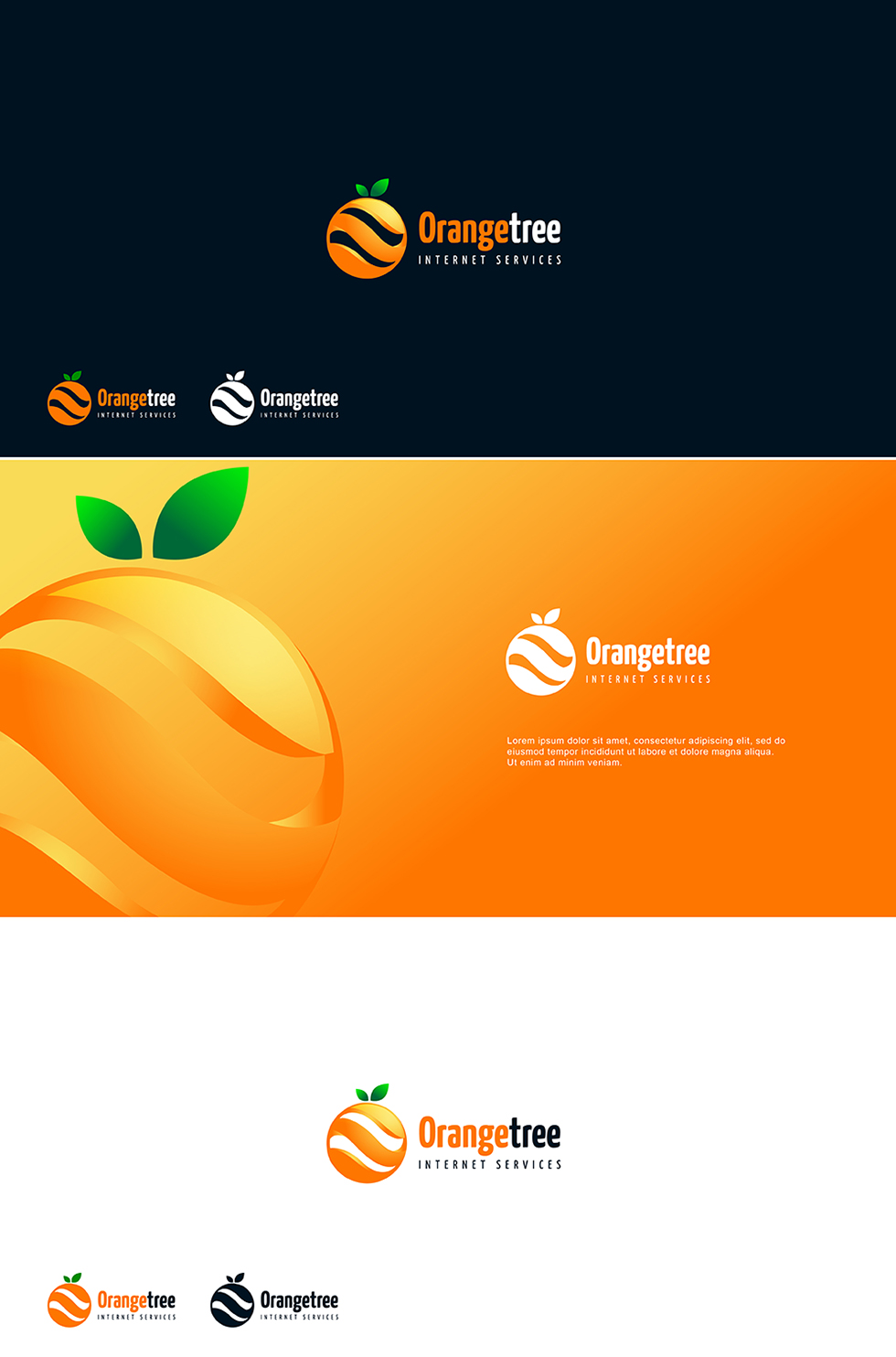 Logo Design by Ben Naveed for Orange Tree Internet Service | Design #5680939