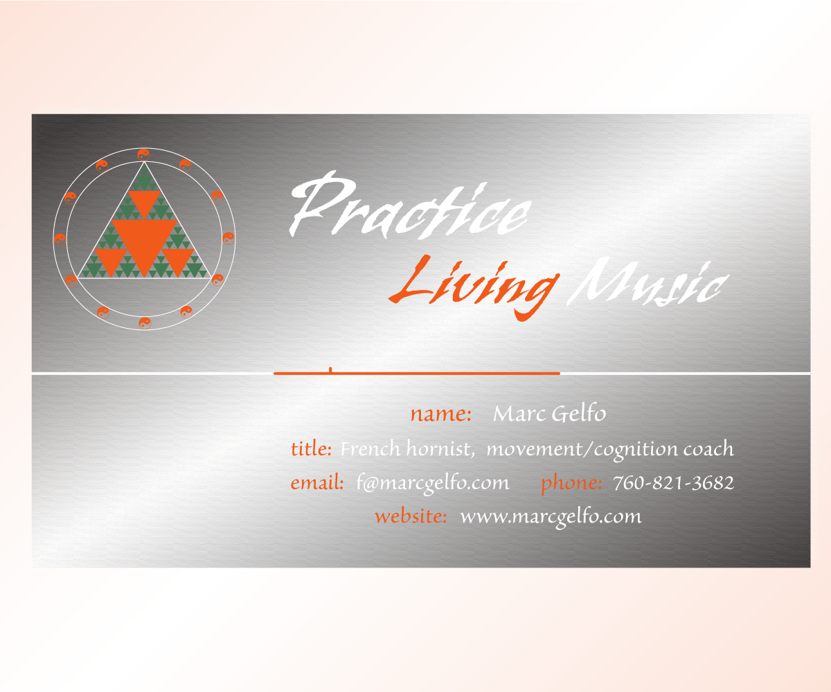 Business Card Design by Vlad Cosac for Practice Living Music | Design #5647842