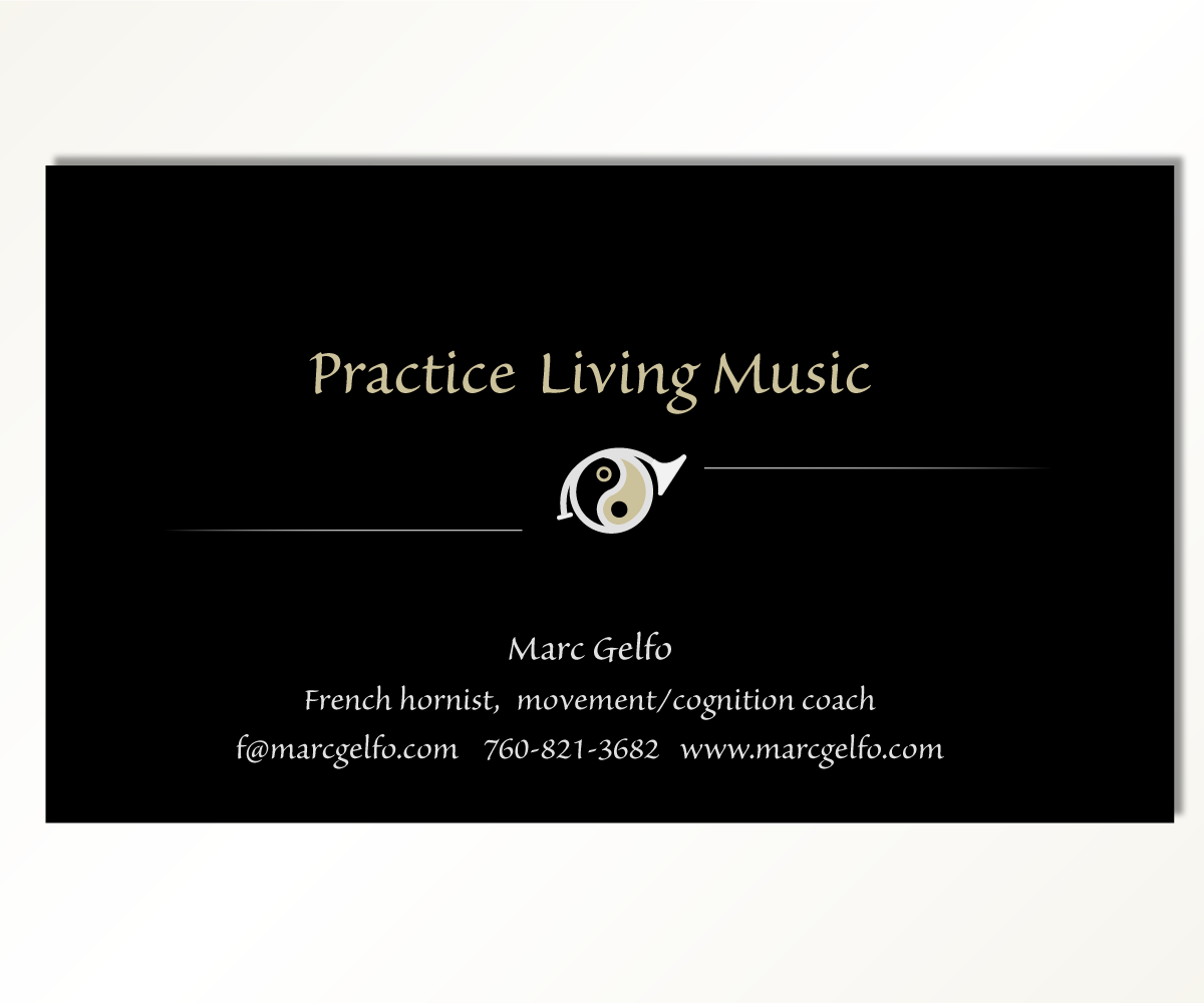 Business Card Design by Vlad Cosac for Practice Living Music | Design #5648472