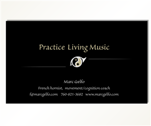 Business Card Design by Vlad Cosac for Practice Living Music | Design: #5648472