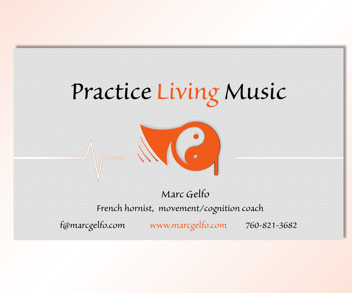 Business Card Design by Vlad Cosac for Practice Living Music | Design #5648478