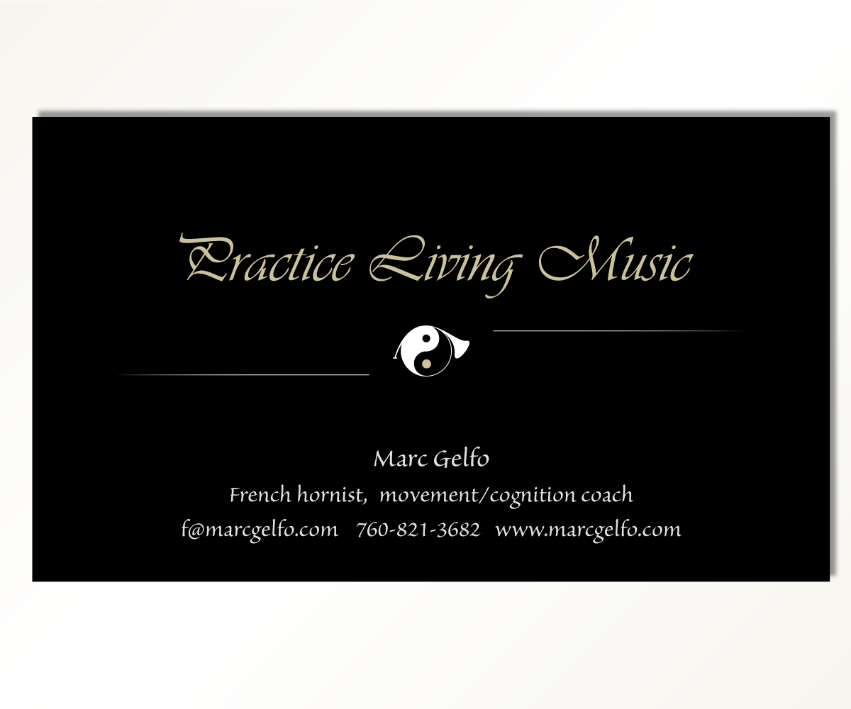 Business Card Design by Vlad Cosac for Practice Living Music | Design #5653601