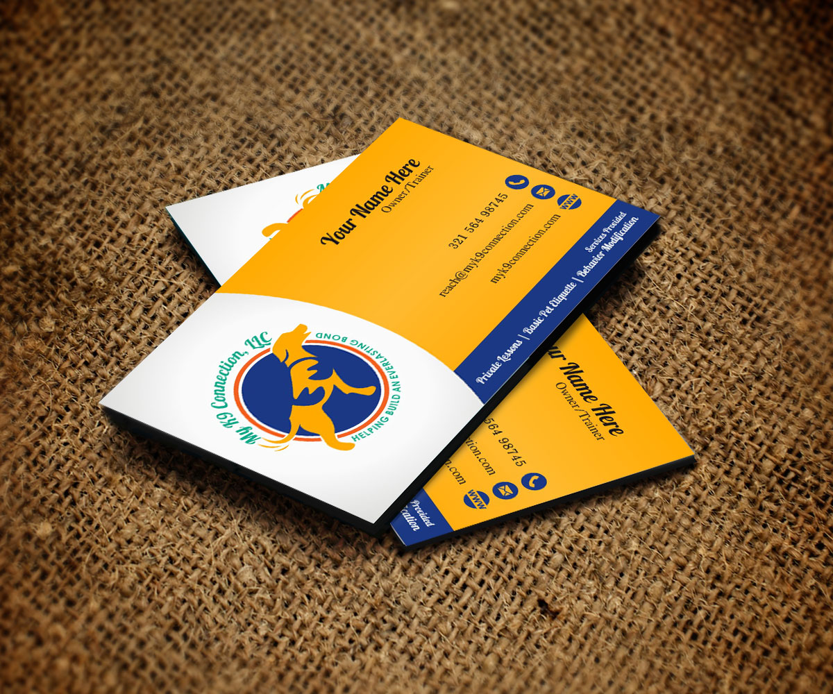 Business Card Design by 4AD for My K9 Connection, LLC | Design #5731030
