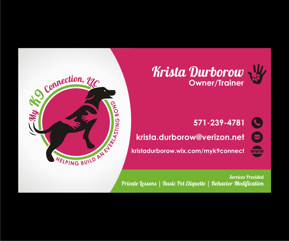 Business Card Design by 4AD for My K9 Connection, LLC | Design #5735652