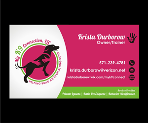 Diseño de Tarjeta de Presentación por 4AD para My K9 Connection, LLC | Diseño: #5735652