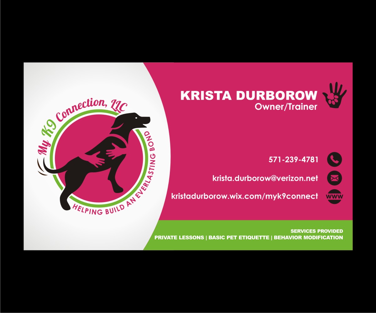 Business Card Design by 4AD for My K9 Connection, LLC | Design #5738540