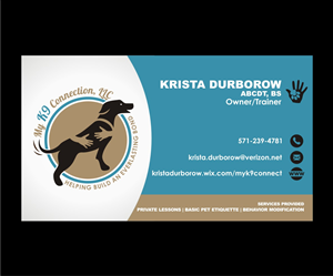 Diseño de Tarjeta de Presentación por 4AD para My K9 Connection, LLC | Diseño: #5740090