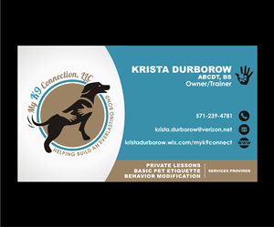 Diseño de Tarjeta de Presentación por 4AD para My K9 Connection, LLC | Diseño: #5741645