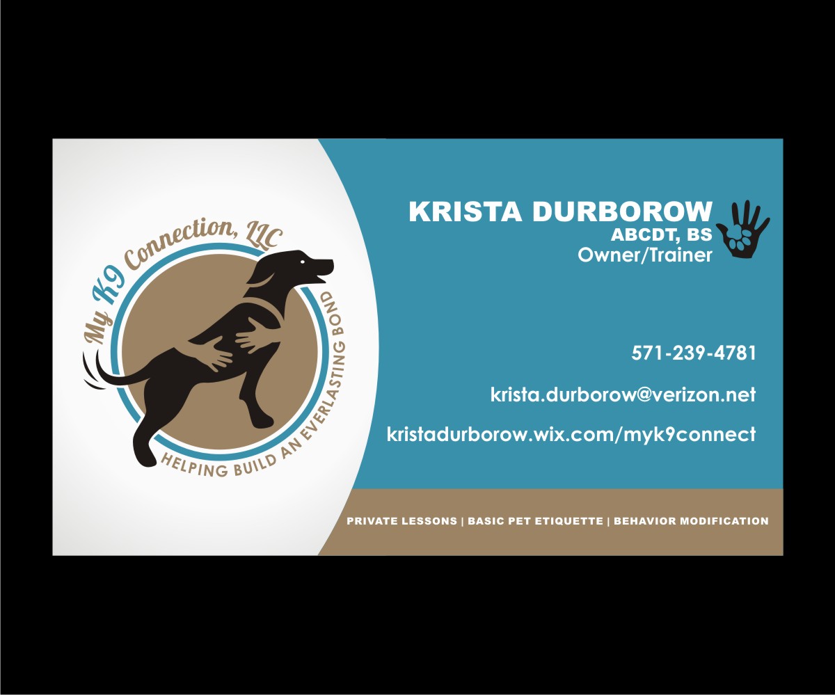 Business Card Design by 4AD for My K9 Connection, LLC | Design #5745827