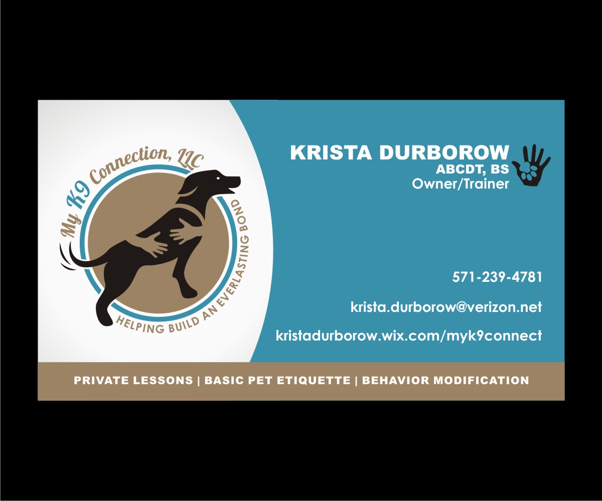 Business Card Design by 4AD for My K9 Connection, LLC | Design #5745842
