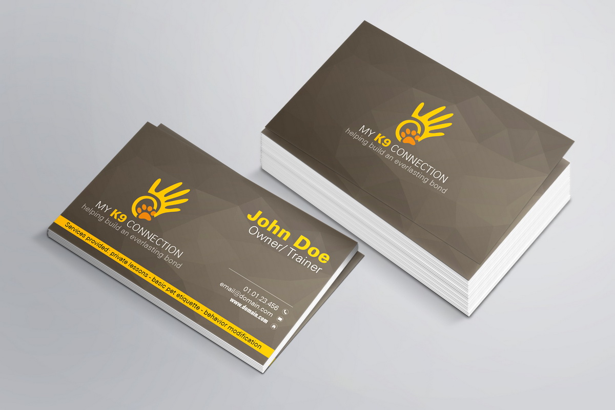 Business Card Design by Teos for My K9 Connection, LLC | Design #5724470