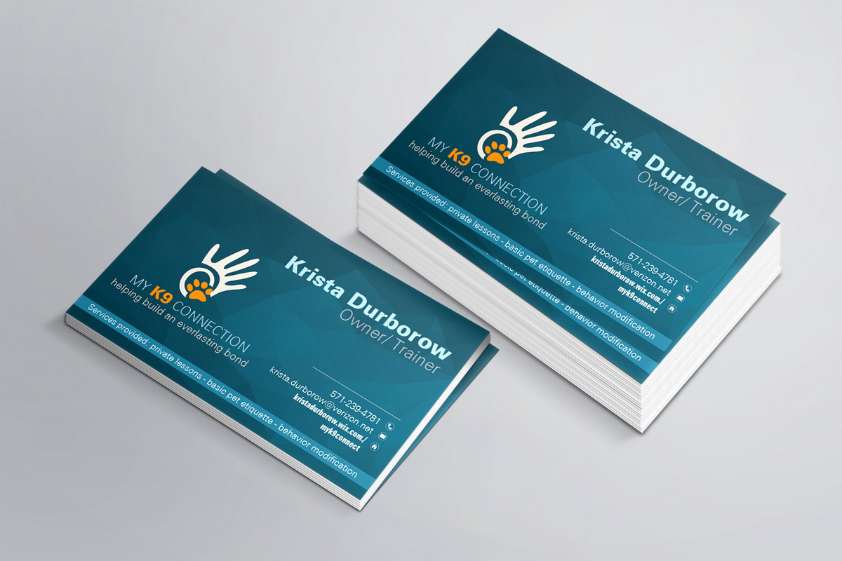 Business Card Design by Teos for My K9 Connection, LLC | Design #5731983