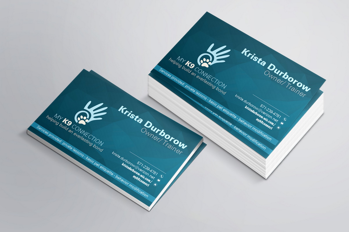 Business Card Design by Teos for My K9 Connection, LLC | Design #5731994