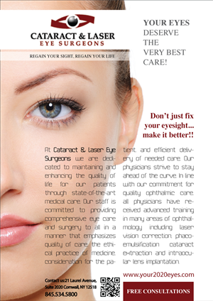 Poster Design by Rita Coutinho for Cataract & Laser Eye Surgeons | Design: #1591730