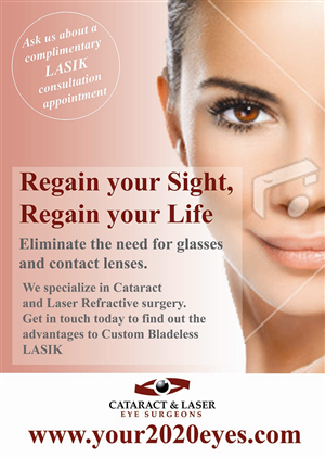 Poster Design by Lou Sharp for Cataract & Laser Eye Surgeons | Design: #1599020
