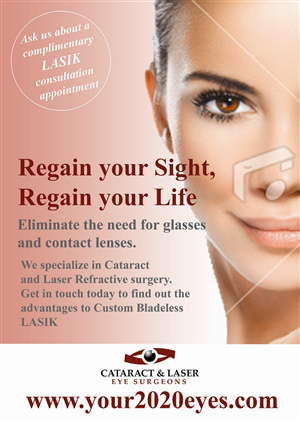Poster Design by Lou Sharp for Cataract & Laser Eye Surgeons | Design: #1599025