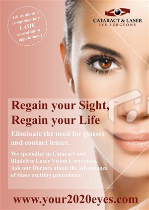 Poster Design by Lou Sharp for Cataract & Laser Eye Surgeons | Design #1599745