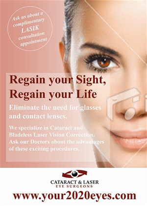 Poster Design by Lou Sharp for Cataract & Laser Eye Surgeons | Design: #1599747