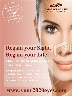 Poster Design by Lou Sharp for Cataract & Laser Eye Surgeons | Design: #1608220
