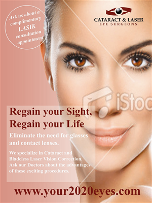 Poster Design by Lou Sharp for Cataract & Laser Eye Surgeons | Design: #1608234