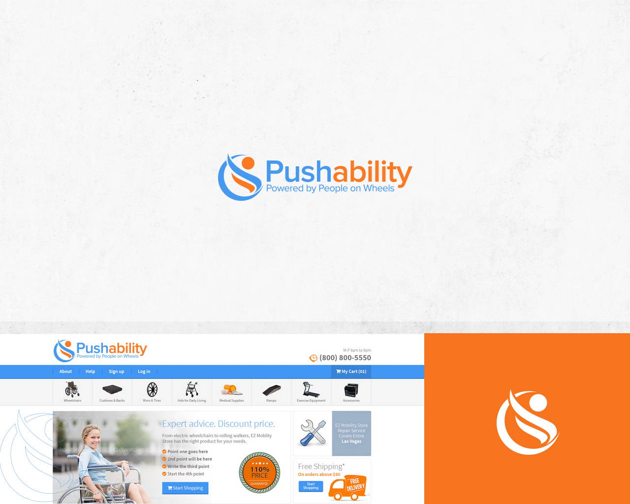 Diseño de Logo por damakyjr para Pushability | Diseño #5653974