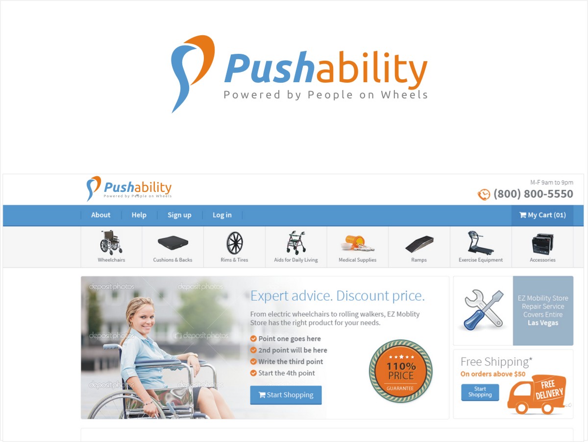 Diseño de Logo por Actives para Pushability | Diseño #5672838