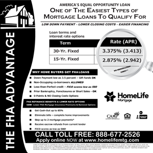 HomeLife Mortgage Needs an Outstanding FHA Ad to Run in Local Newspaper | Werbe-Design von TedAtkinson