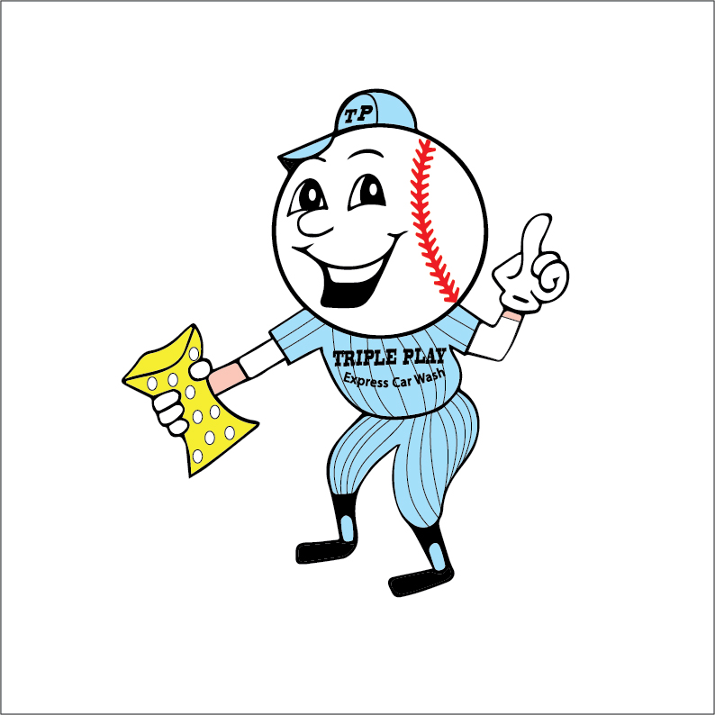 Diseño de Mascota por Idea Works para Triple Play Express Car Wash | Diseño #5657841