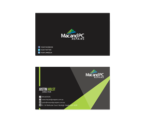 Karten-Design von mike edan für Mac and PC Repairs | Design: #5736528