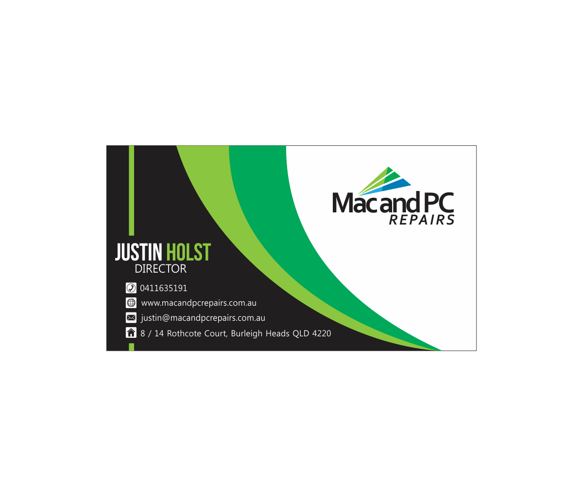 Diseño de Tarjeta por mike edan para Mac and PC Repairs | Diseño #5736590