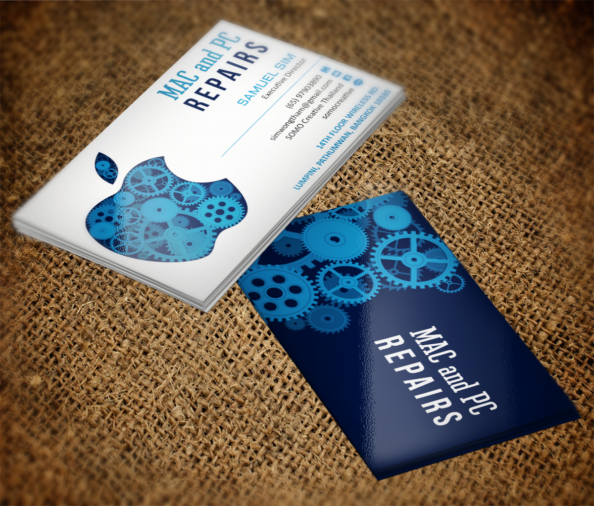 Diseño de Tarjeta por Grafactory para Mac and PC Repairs | Diseño #5710101