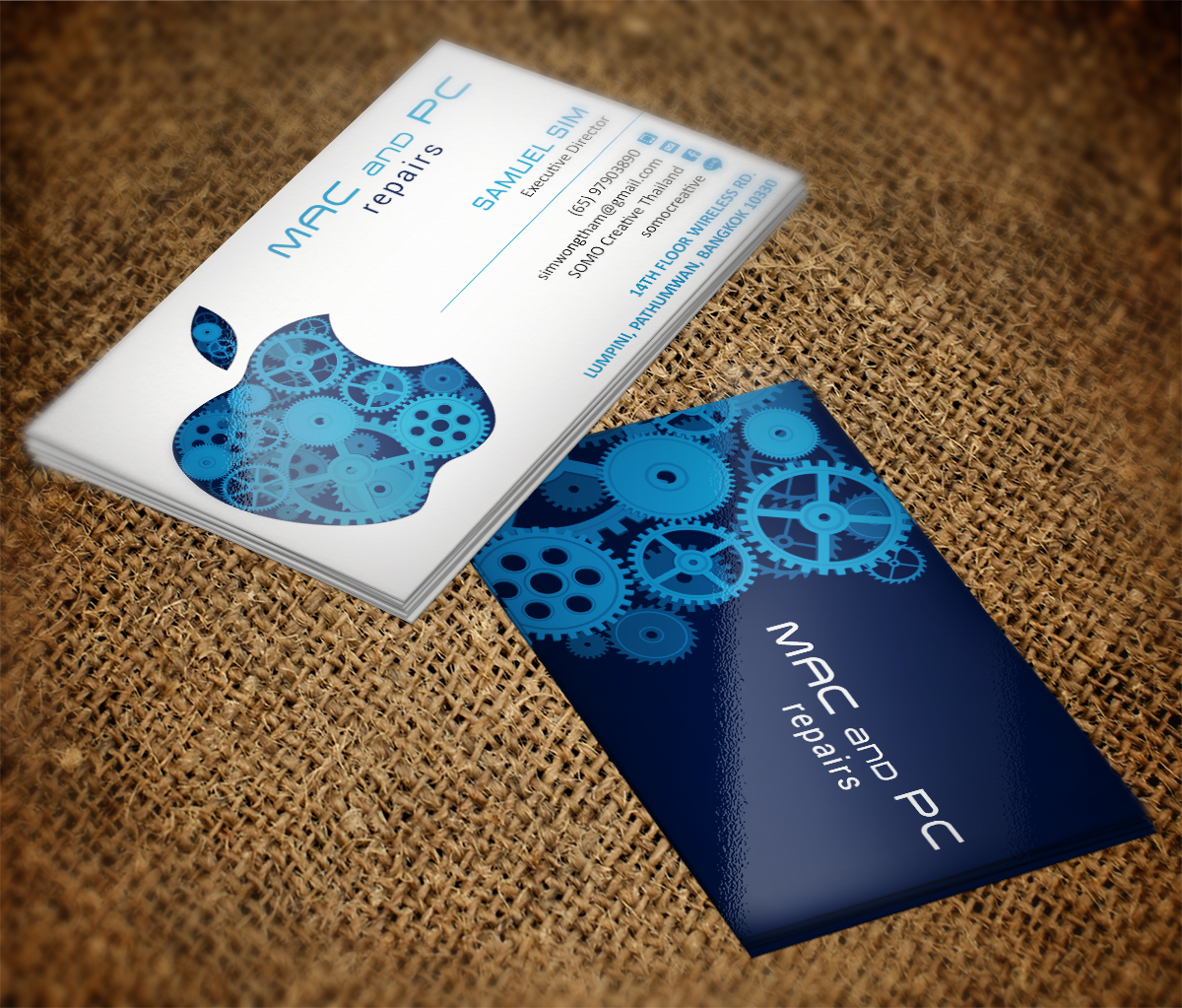 Card Design by Grafactory for Mac and PC Repairs | Design #5713778