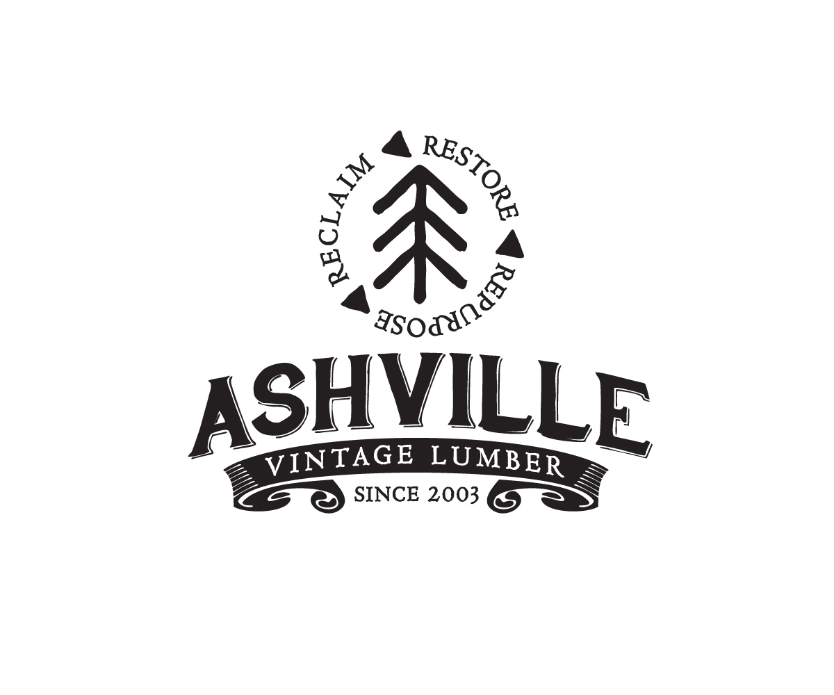 Logo Design by Buck Tornado for Ashville Vintage Lumber, LLC | Design #5665110