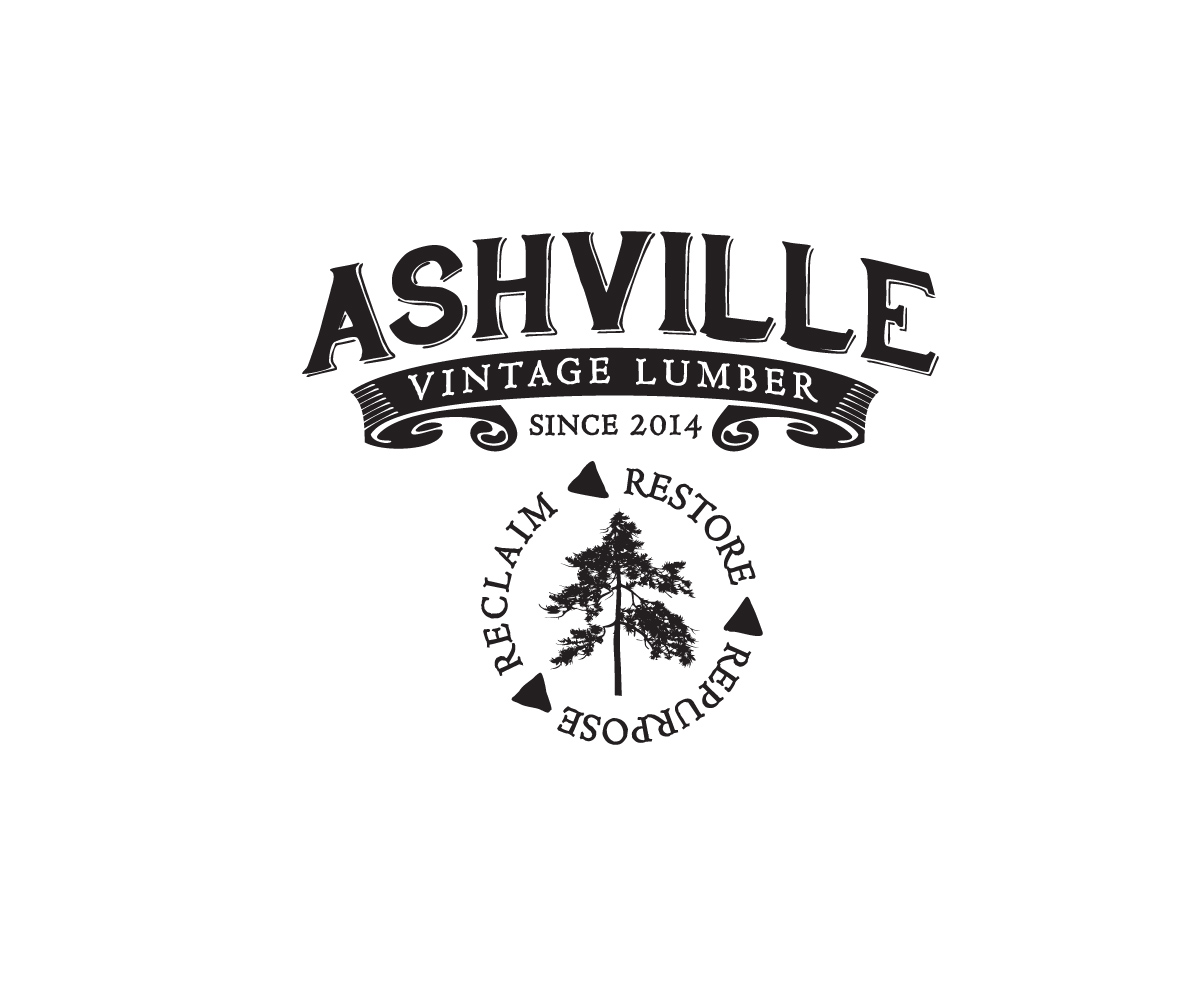 Logo-Design von Buck Tornado für Ashville Vintage Lumber, LLC | Design #5674425
