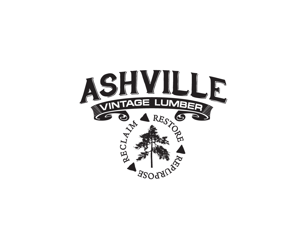 Logo Design by Buck Tornado for Ashville Vintage Lumber, LLC | Design #5679830