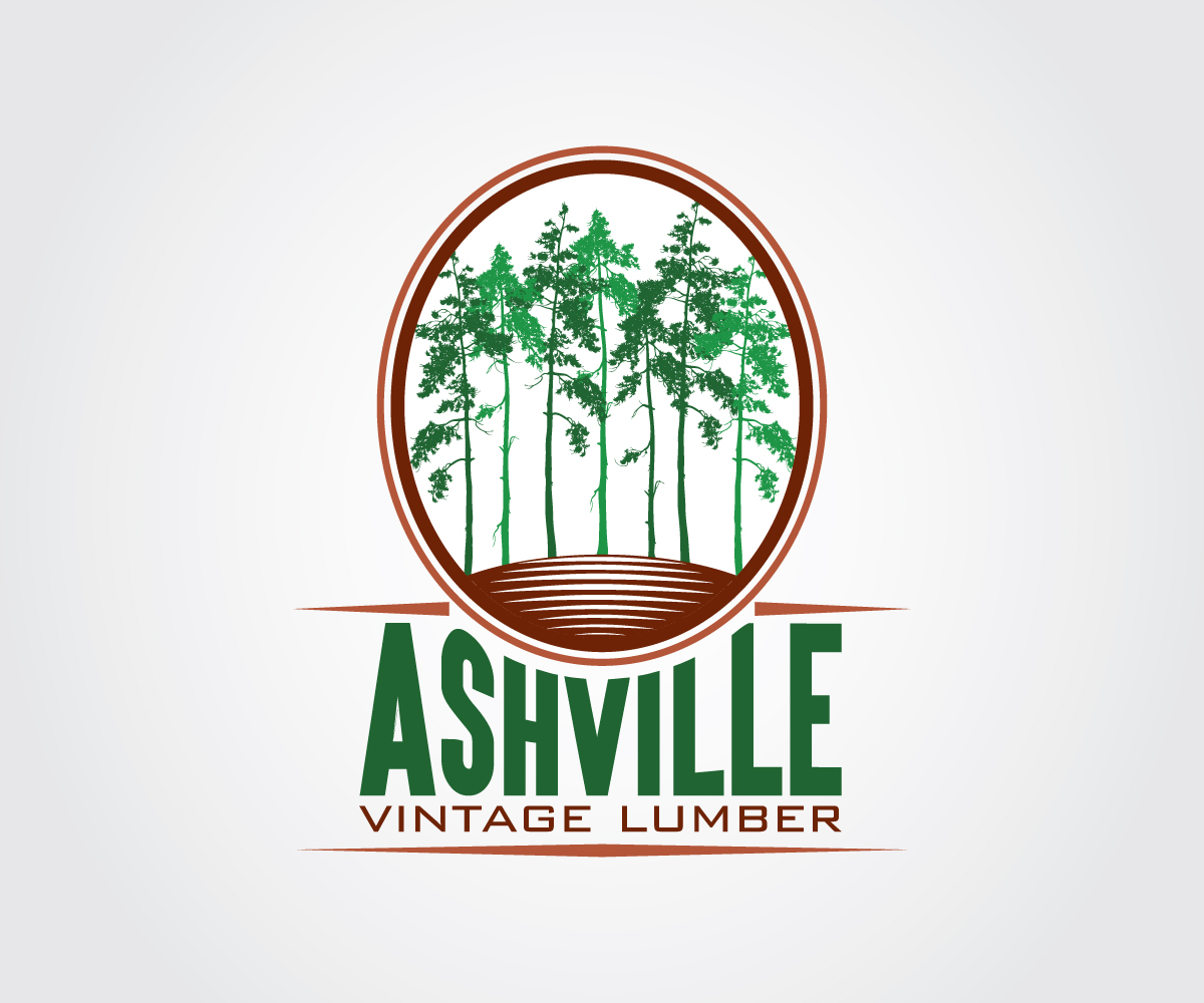 Logo Design by Crest Logo Designs for Ashville Vintage Lumber, LLC | Design #5667435