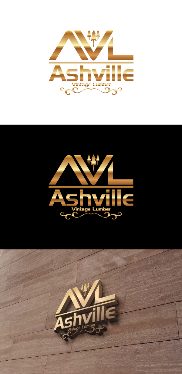 Logo Design by Crest Logo Designs for Ashville Vintage Lumber, LLC | Design #5675460
