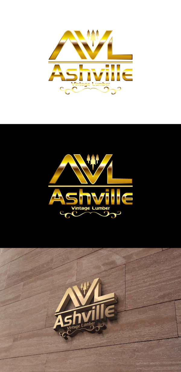 Logo-Design von Crest Logo Designs für Ashville Vintage Lumber, LLC | Design #5675462
